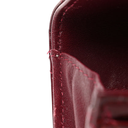 Chanel Patent Brilliant Flap Card Holder Burgundy 9 of 10