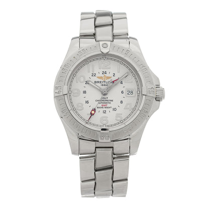 Breitling Stainless Steel 40.5mm Colt GMT Automatic Watch Silver A32350 1 of 5