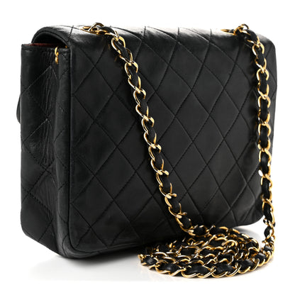 Chanel Lambskin Quilted Small Single Flap Bag Black 3 of 10