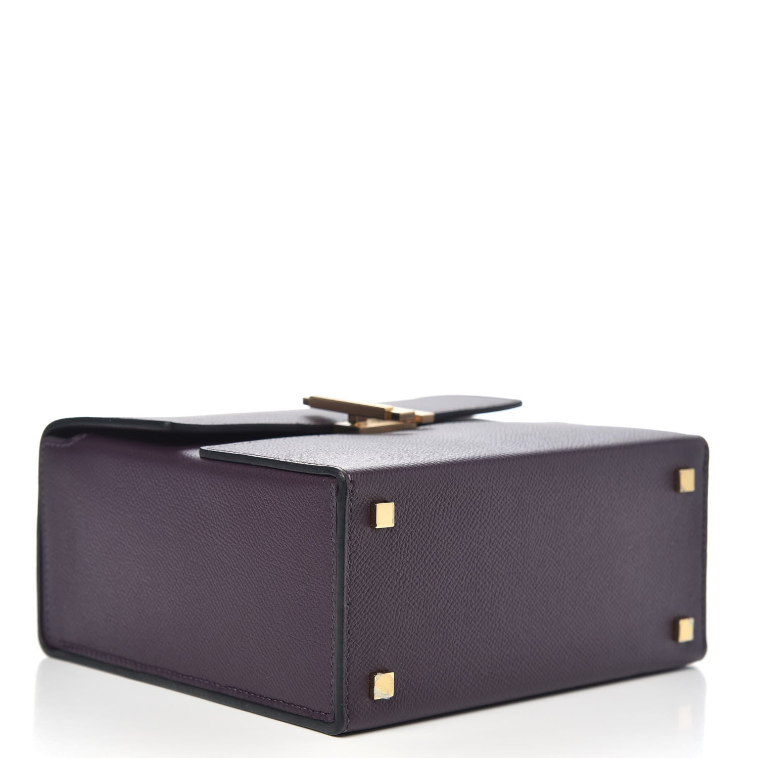 Hermes Epsom Cinhetic Boxy Top Handle Bag Raisin 4 of 10