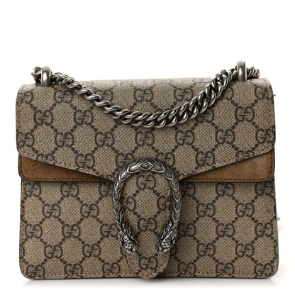Gucci GG Supreme Monogram Mini Dionysus Shoulder Bag Taupe 1 of 12