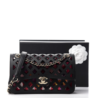 Chanel Lambskin Small Sea Through Flap Black 14 of 14