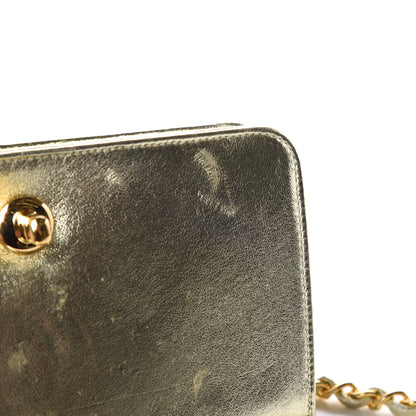 Chanel Metallic Lambskin Quilted Mini Flap Gold 16 of 16