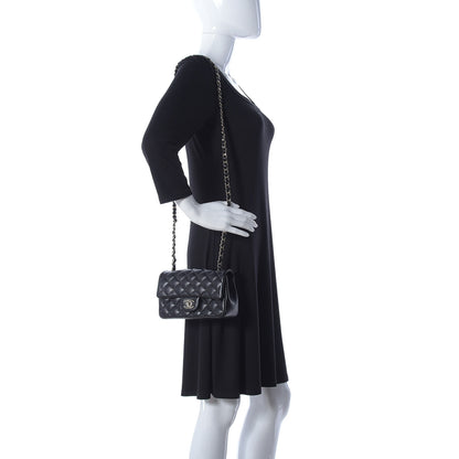 Chanel Lambskin Quilted Mini Rectangular Flap Black 2 of 9