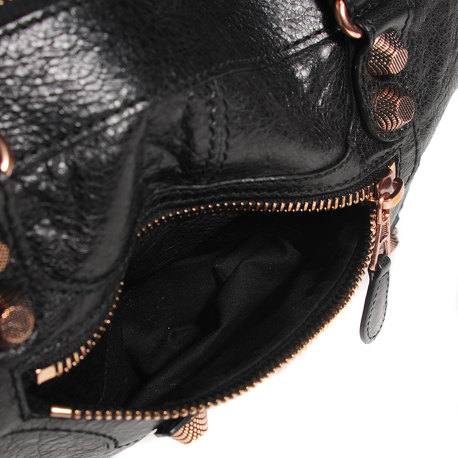 Balenciaga Agneau Giant 12 Rose Gold Hardware Work Black 6 of 11