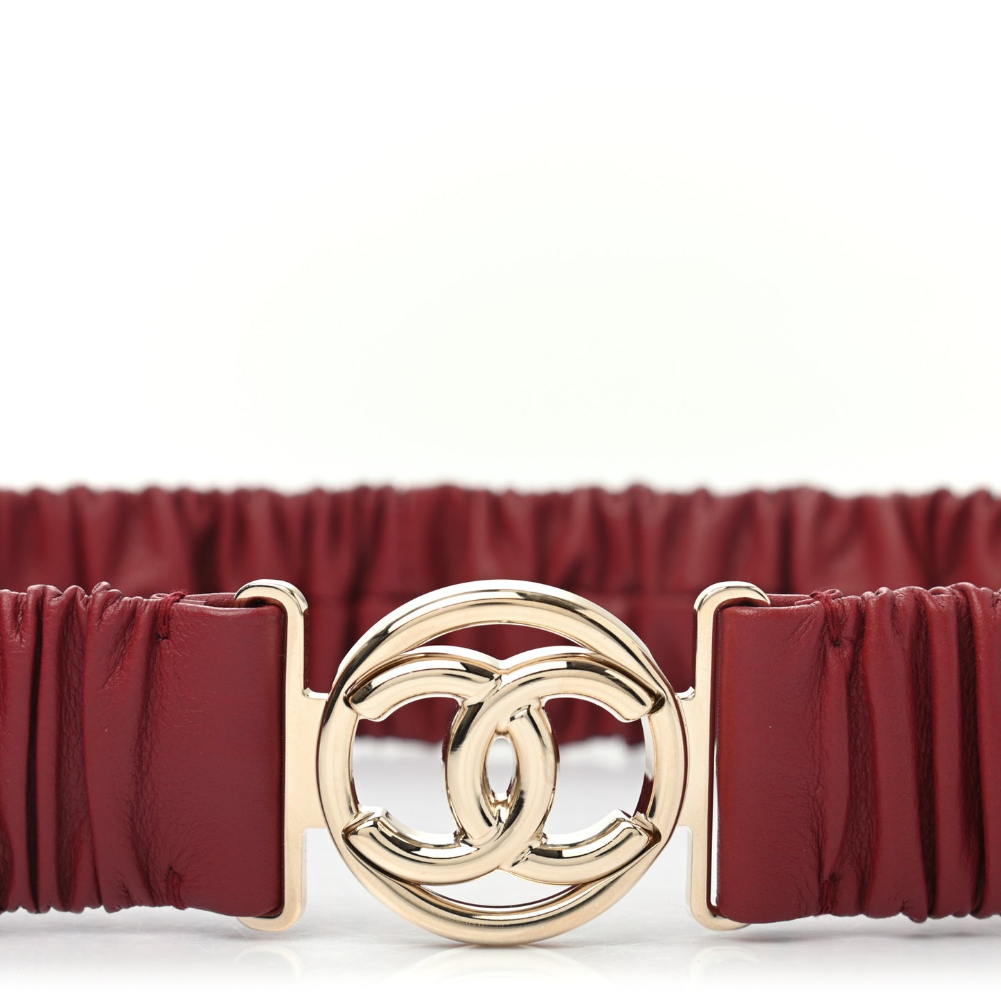 Lambskin CC Belt 75 30 Burgundy