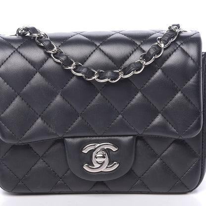 Chanel Lambskin Quilted Mini Square Flap Black 10 of 11