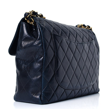 Chanel Lambskin Quilted Jumbo Single Flap Black 2 of 4