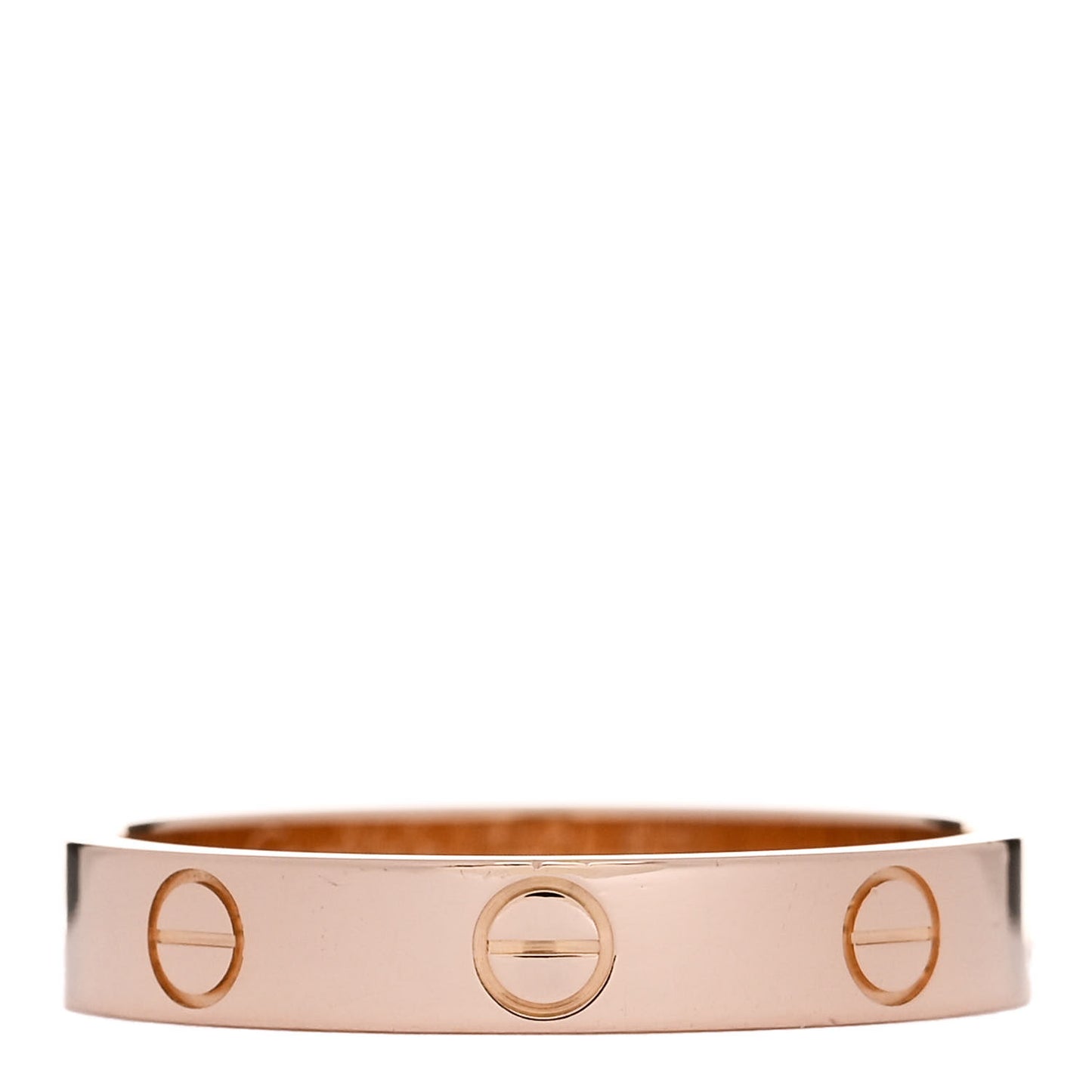 18K Pink Gold 3.5mm LOVE Wedding Band Ring 57 8