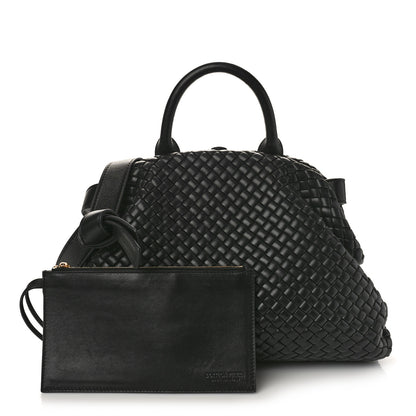 Bottega Veneta Nappa Intrecciato Medium Padded The Handle Tote Black 1 of 9