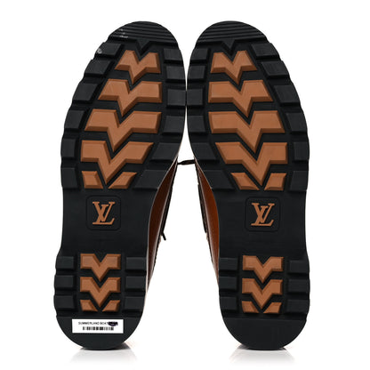 Louis Vuitton Calfskin Mens Summerland Boat Shoes 7.5 Cognac 5 of 11