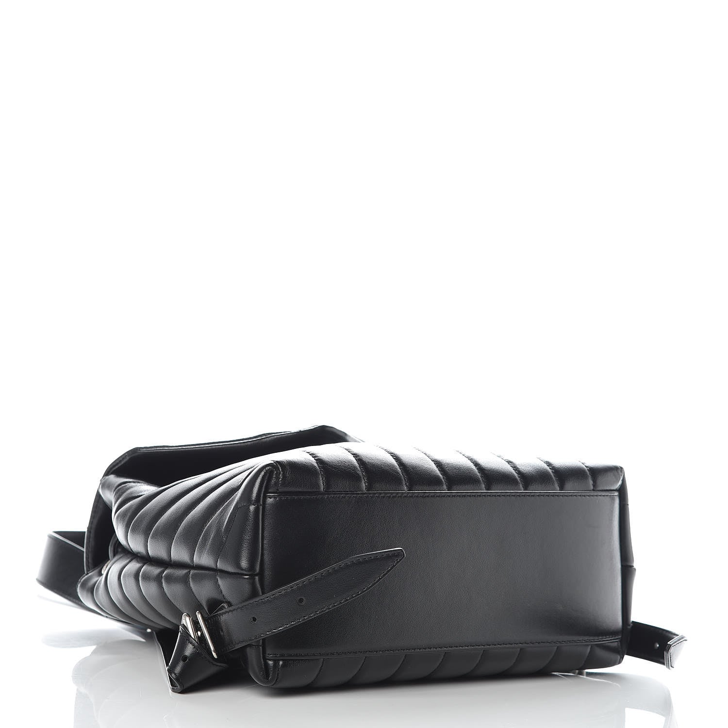 Saint Laurent Calfskin Y Quilted Monogram Small Loulou Backpack Black 4 of 12