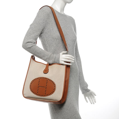 Hermes Toile Epsom Evelyne III GM Ecru Gold 2 of 6