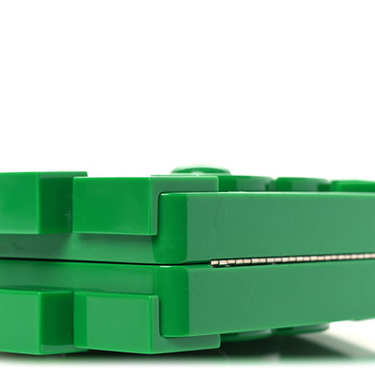 Chanel Plexiglass Boy Brick Lego Clutch Green 10 of 13