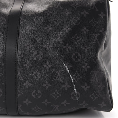 Louis Vuitton Monogram Eclipse Keepall Bandouliere 55 10 of 13