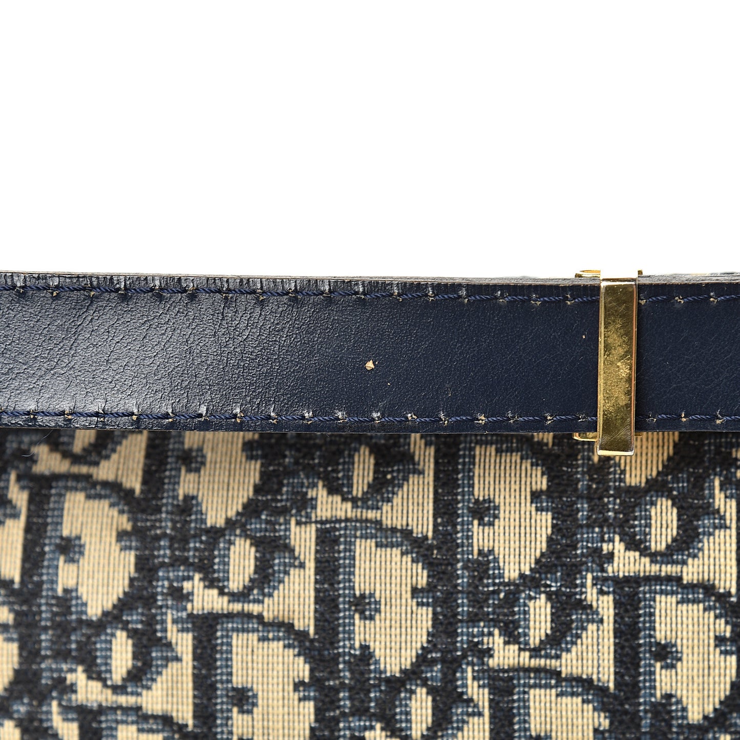 Monogram Shoulder Bag Navy Blue