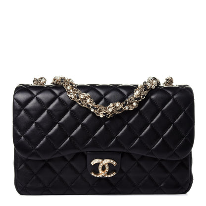 Chanel Lambskin Quilted Medium Westminster Pearl Flap Black 1 of 13