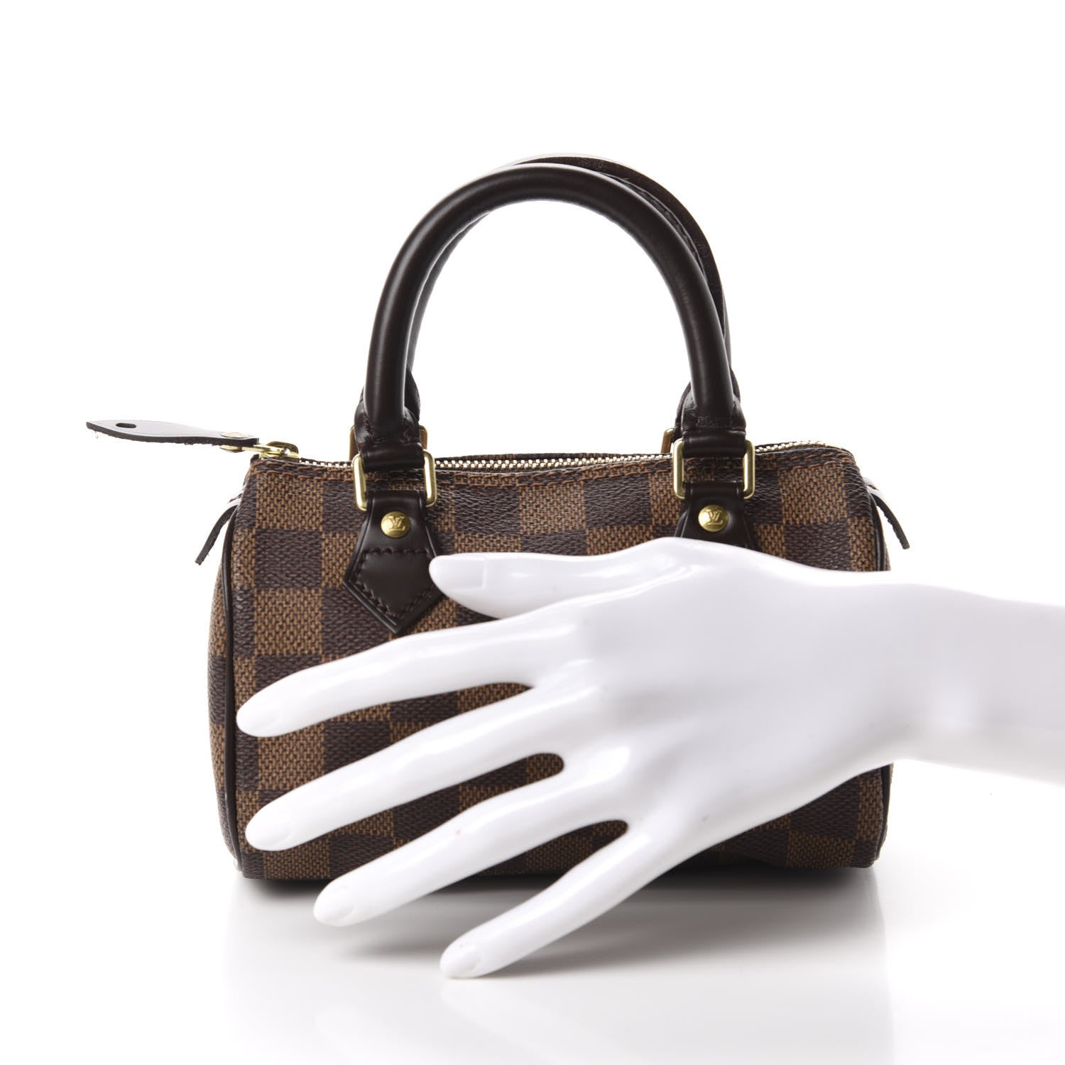 Louis Vuitton Damier Ebene Mini Sac HL Speedy 2 of 10