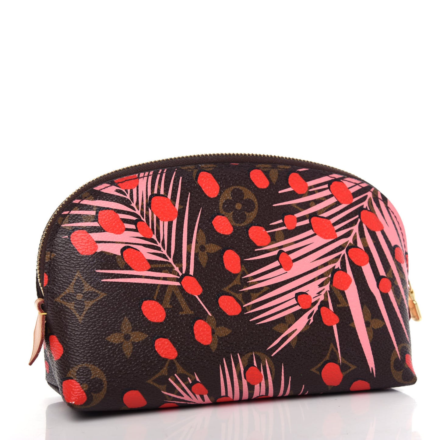 Monogram Jungle Dots Cosmetic Pouch Sugar Pink Poppy