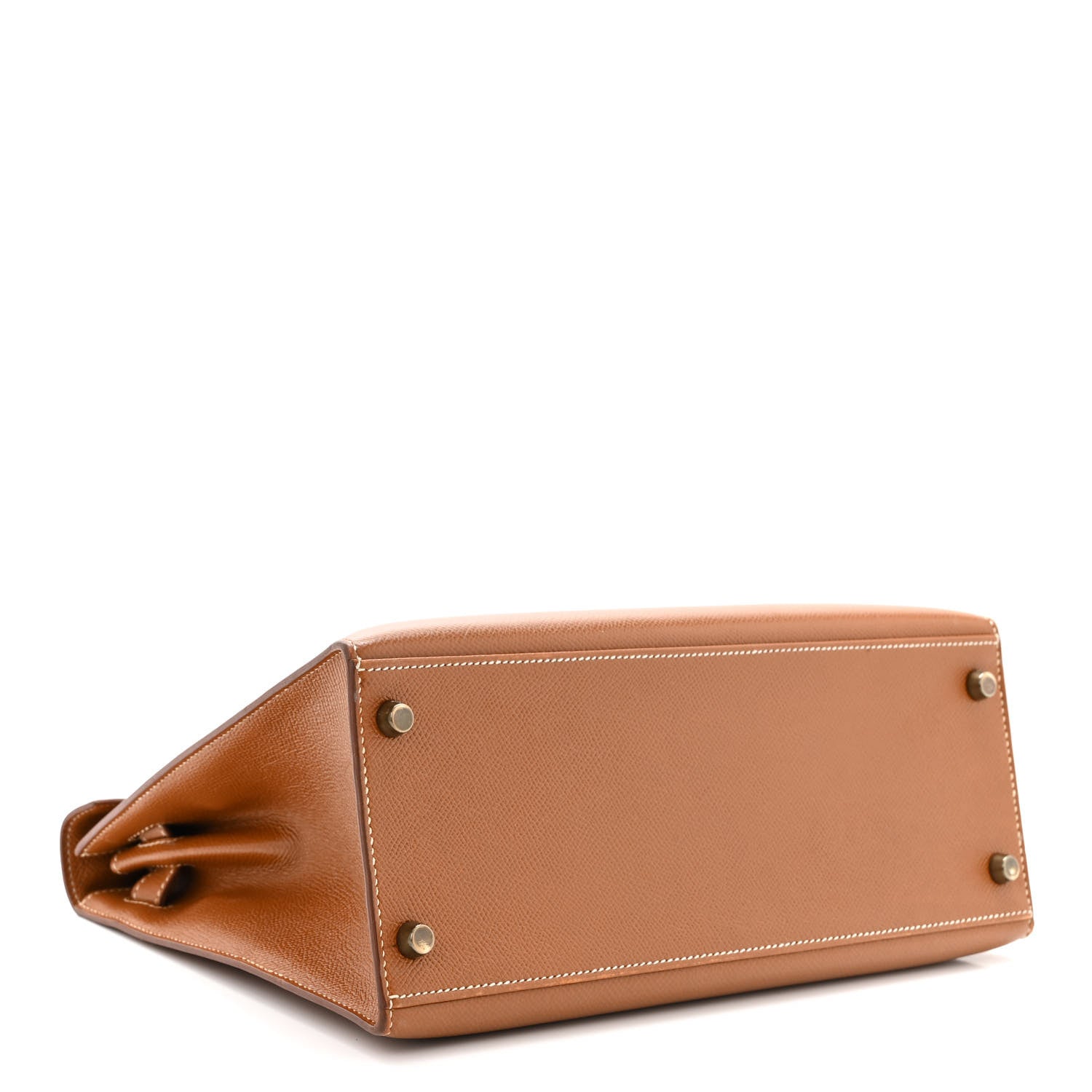 Hermes Courchevel Kelly Sellier 28 Gold 4 of 10