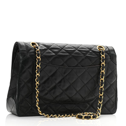 Chanel Lambskin Quilted Medium Double Flap Bag Black 3 of 12