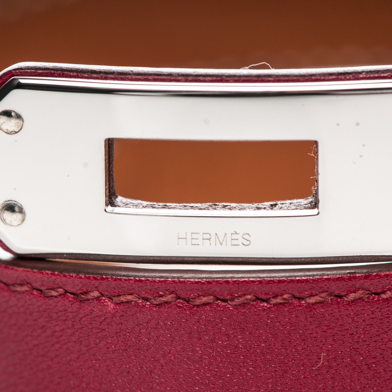 Hermes Tadelakt Kelly Double Tour Bracelet XS Rubis 4 of 7