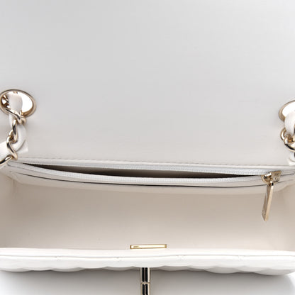 Chanel Lambskin Quilted Mini Rectangular Flap White 5 of 12