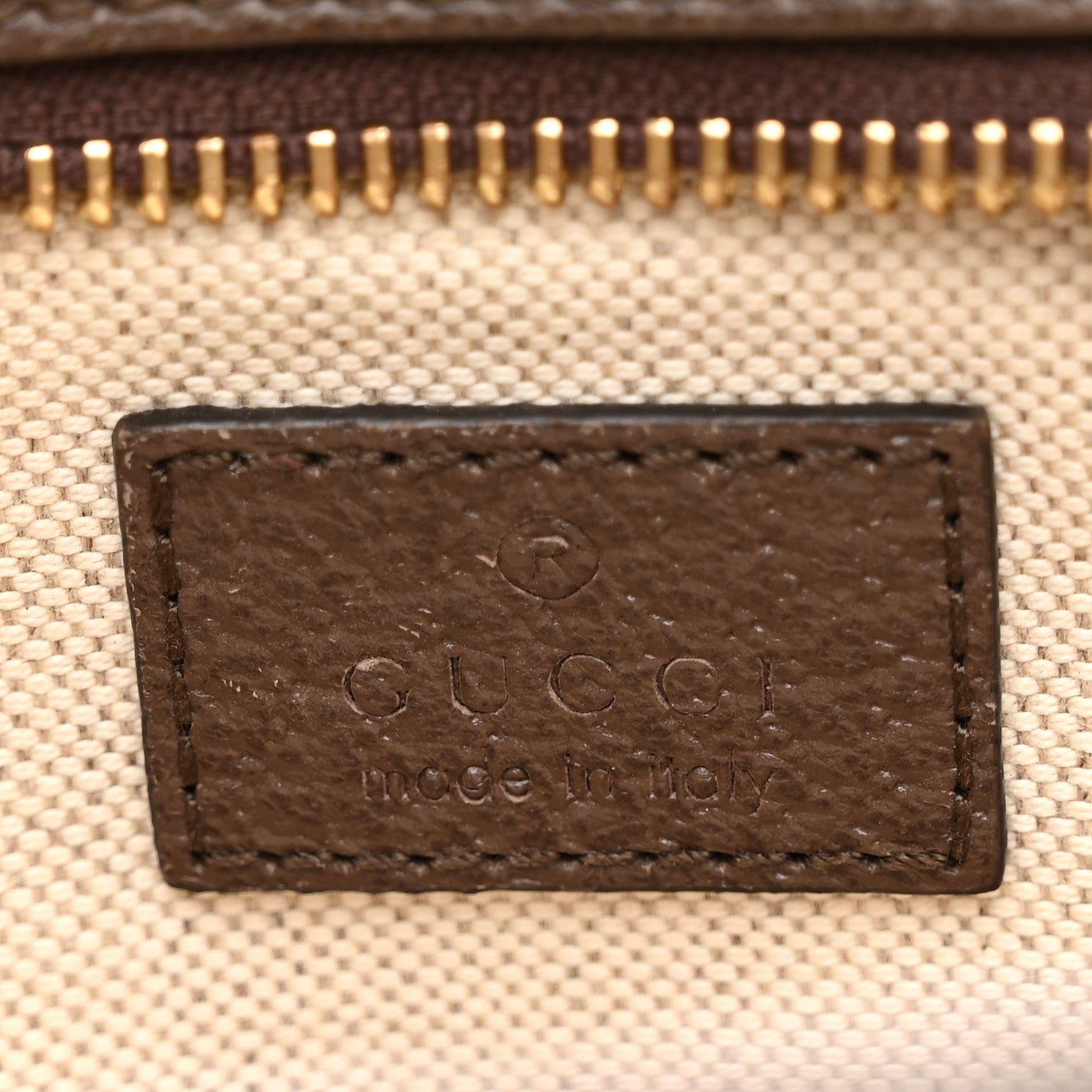 Gucci Monogram Jumbo GG Textured Dollar Calfskin Web Mini Crossbody Bag Camel Ebony New Acero 6 of 11