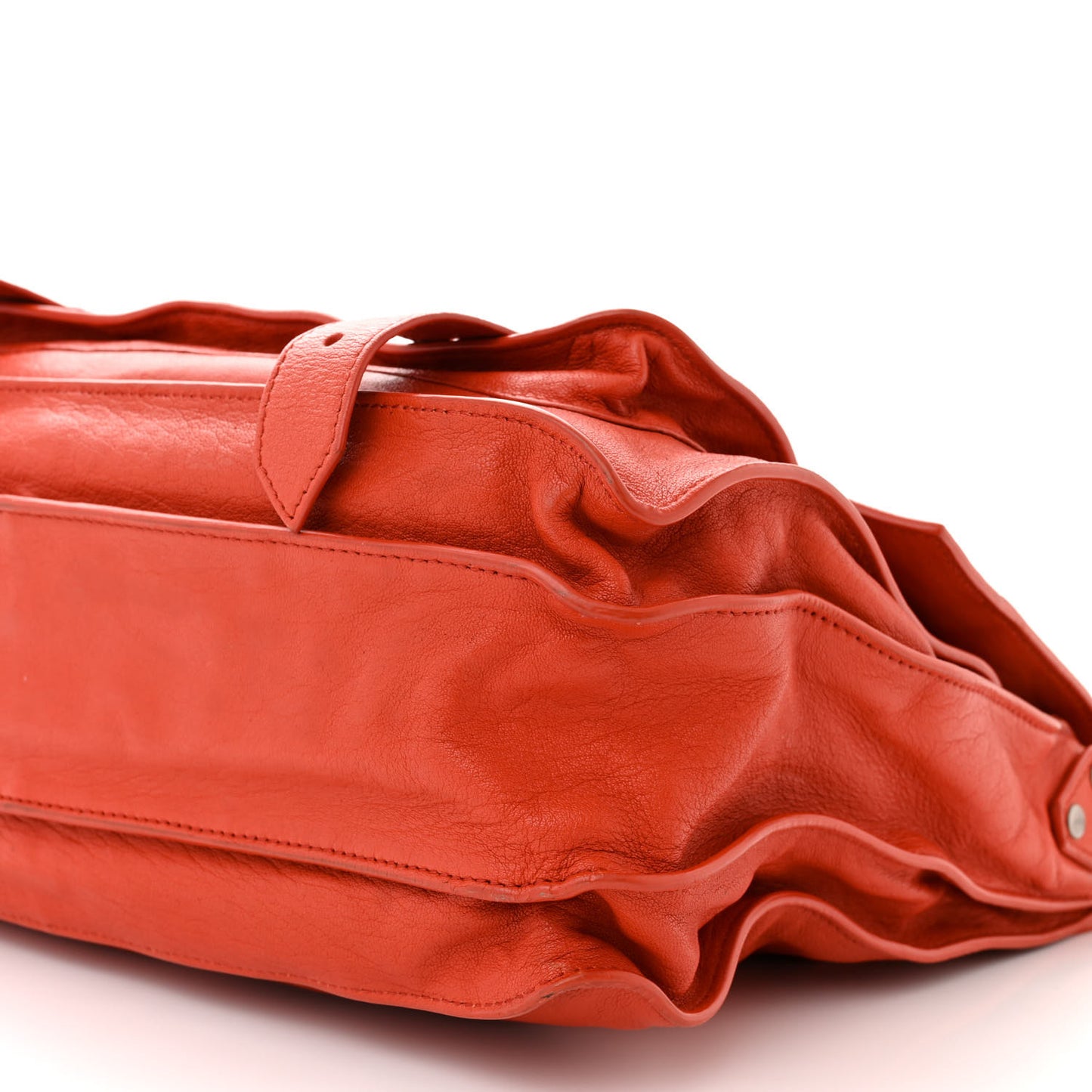 Lambskin PS1 Large Satchel Orange Pepper