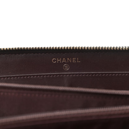 Chanel Caviar Quilted Large Gusset Zip Around Wallet Black 6 of 9