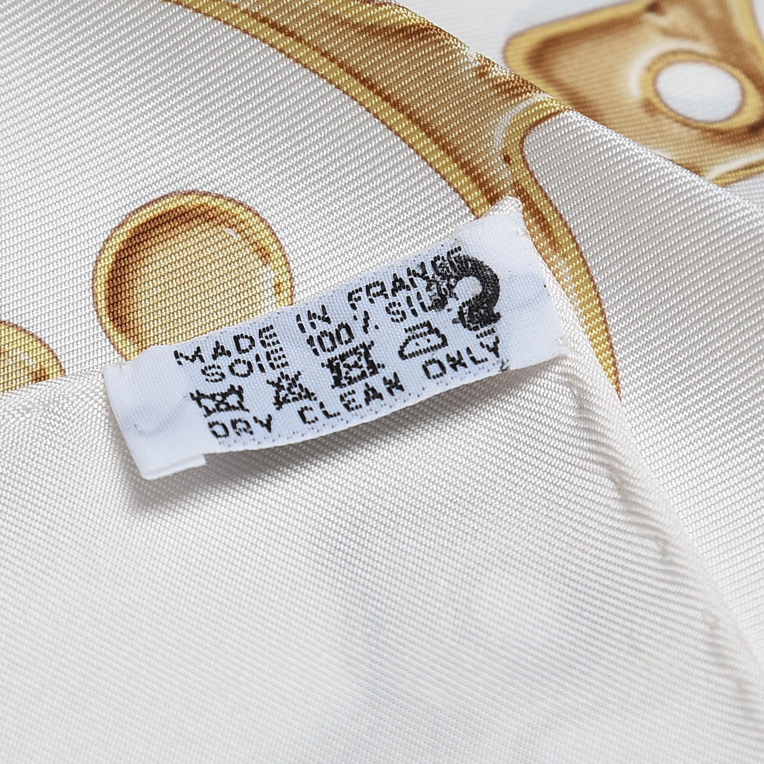 Hermes Silk Cheval Fusion Scarf 90 White Or 4 of 4