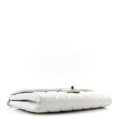 Chanel Caviar Quilted Clutch With Chain Flap White 4 of 10