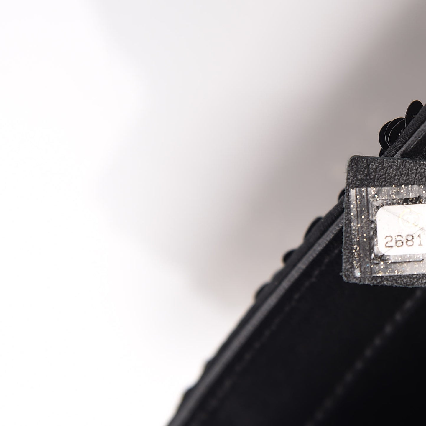 Sequin Classic Mini Flap Black Gold