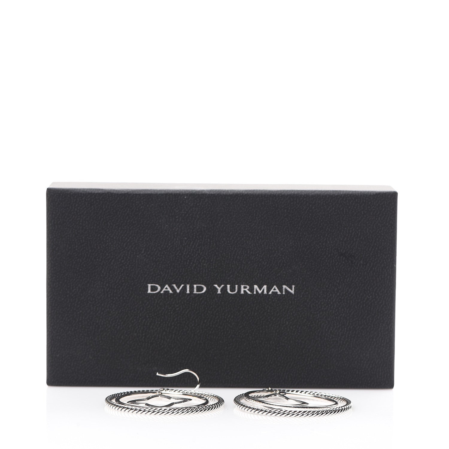 David Yurman Sterling Silver Quatrefoil Mobile Circle Earrings 4 of 4