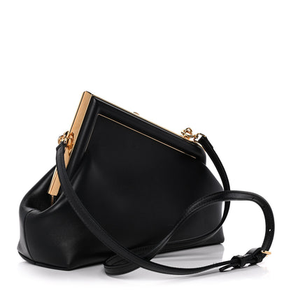 Fendi Shiny Nappa Small Fendi First Black 3 of 17