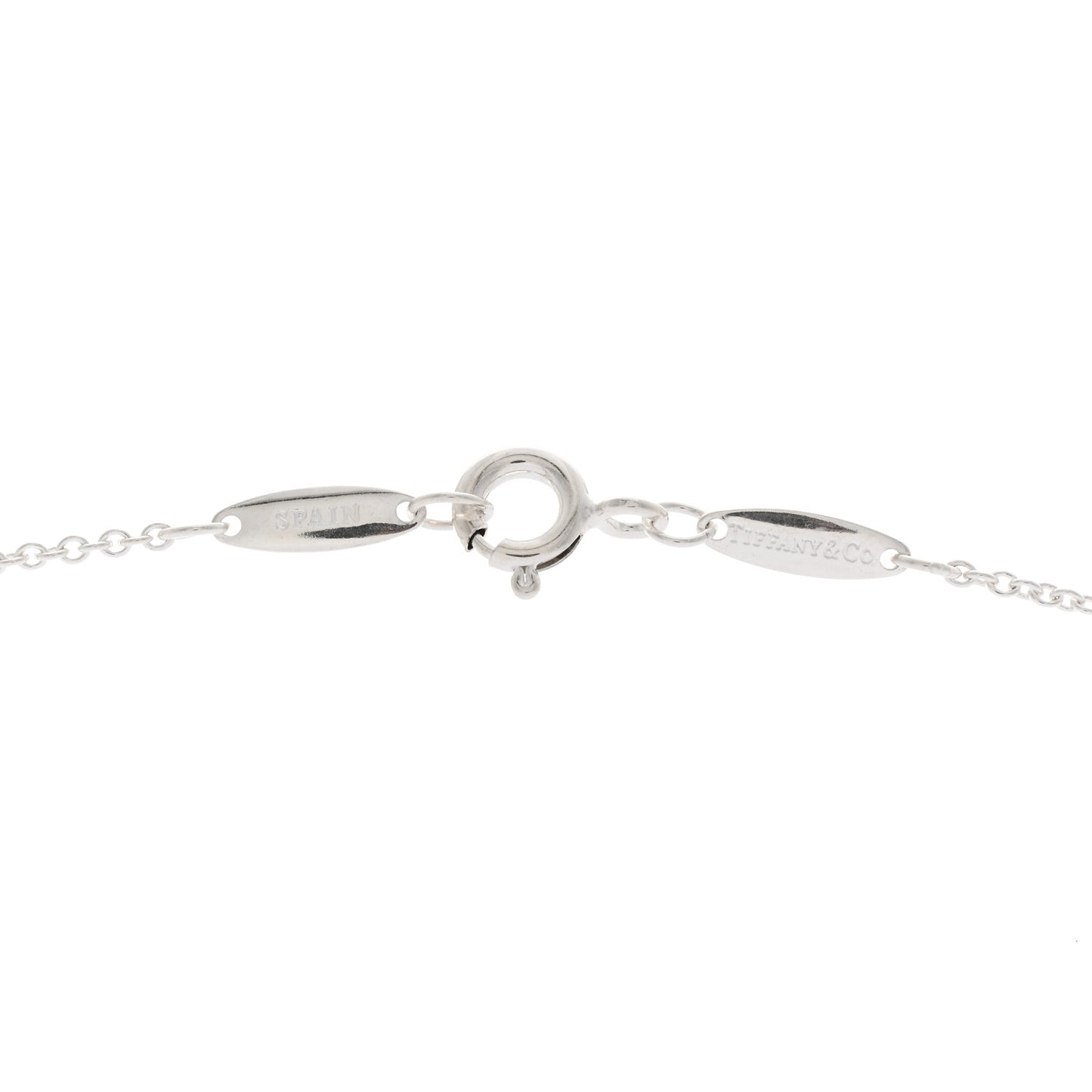 Sterling Silver 9mm Elsa Peretti Bean Pendant Necklace