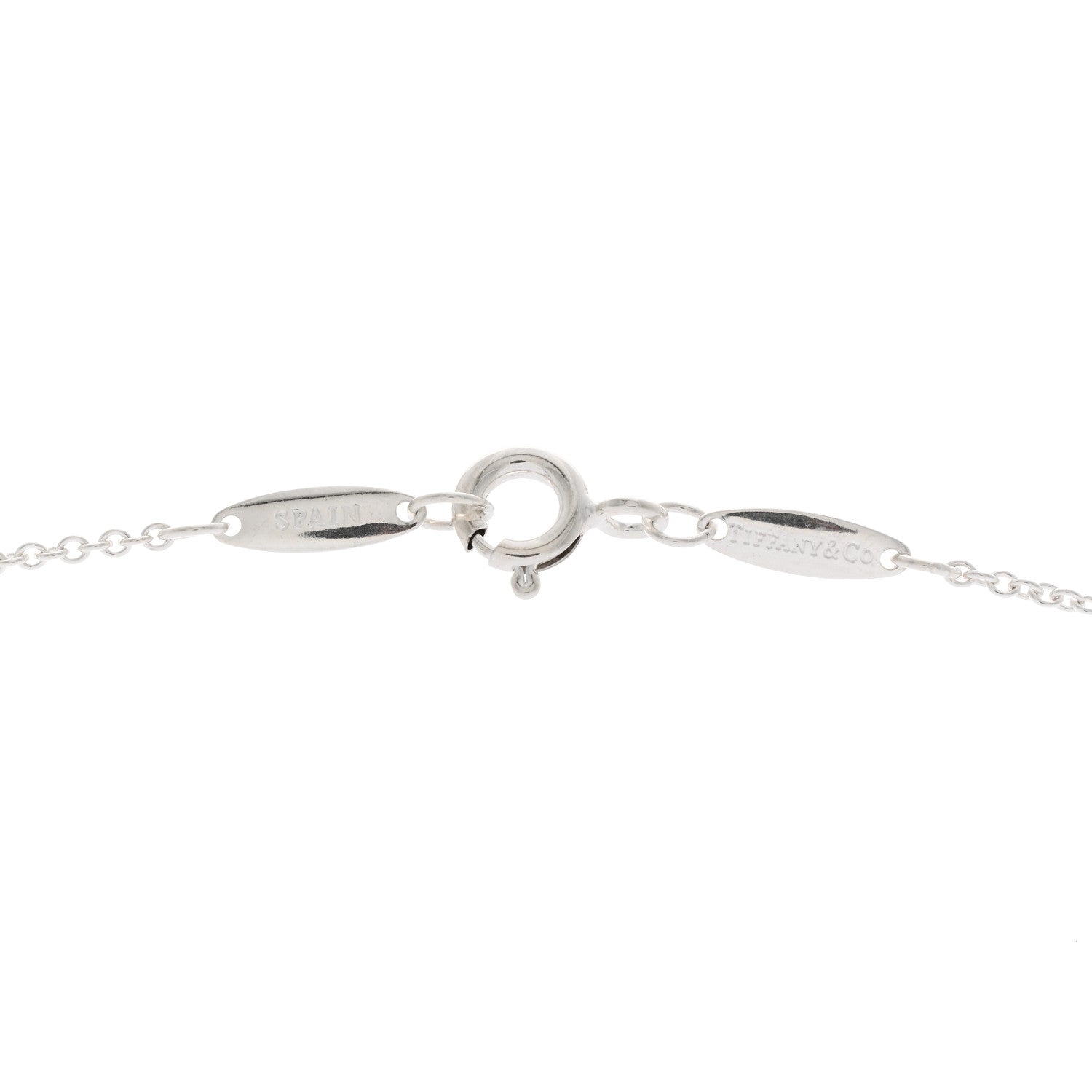 Tiffany Sterling Silver 9mm Elsa Peretti Bean Pendant Necklace 4 of 4