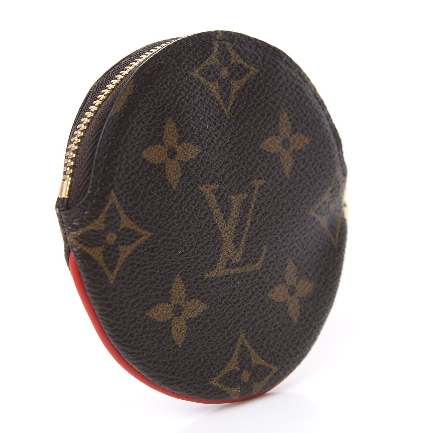 Monogram 2020 Christmas Animation Bumper Cars Round Coin Purse Coquelicot