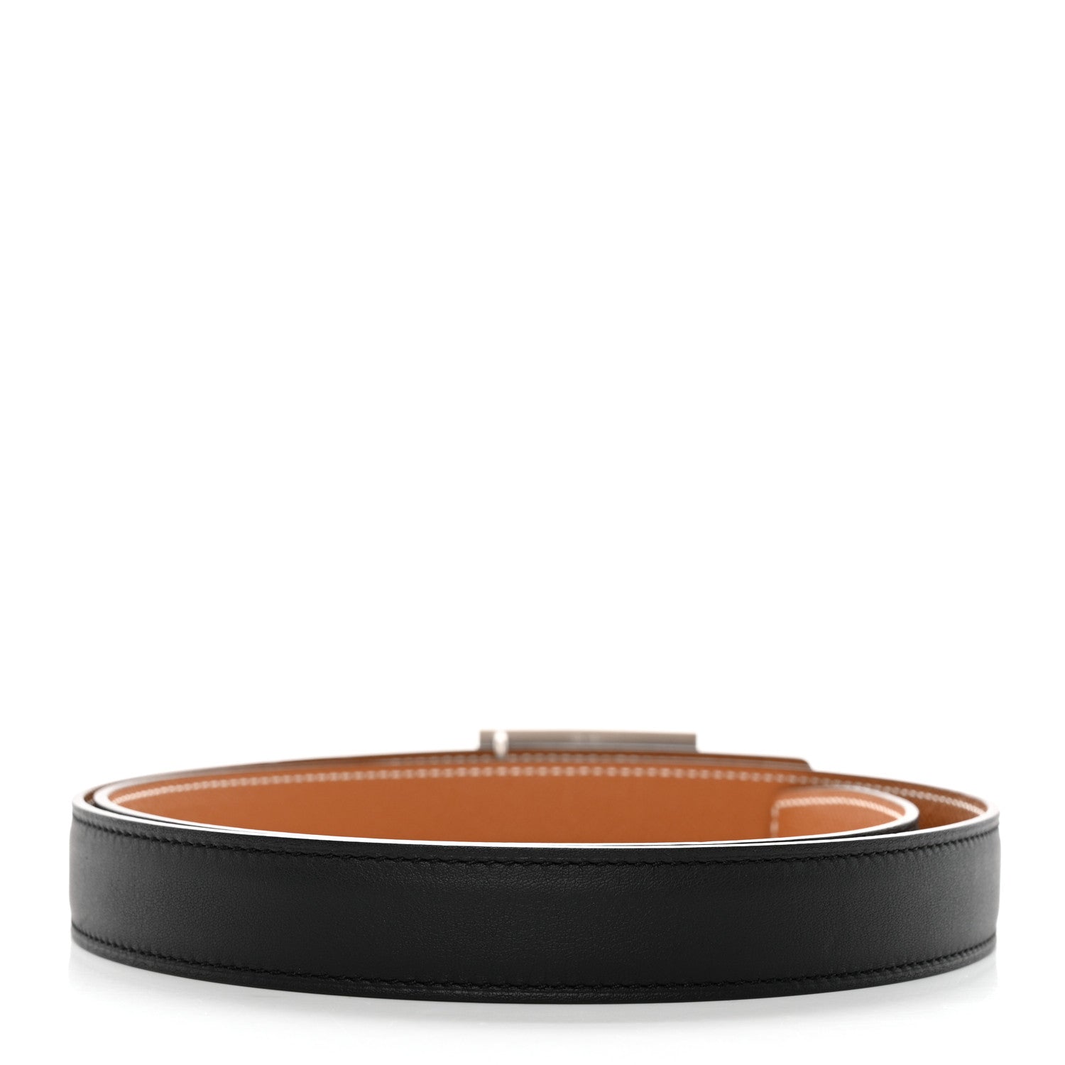 Hermes Epsom Swift 24mm Collier De Chien CDC Belt 90/36 Black Gold 2 of 6