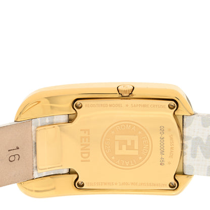 Fendi Stainless Steel Calfskin Diamond 29mm Graffiti Quartz Watch 4 of 5