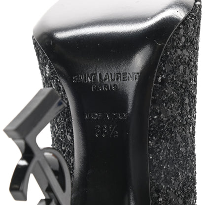 Saint Laurent Glitter Opyum 100 Pumps 36.5 Black 7 of 7