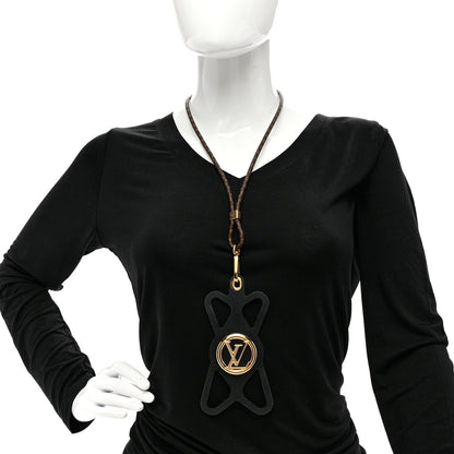 Louis Vuitton Monogram Silicone Louise Phone Holder Black 2 of 6