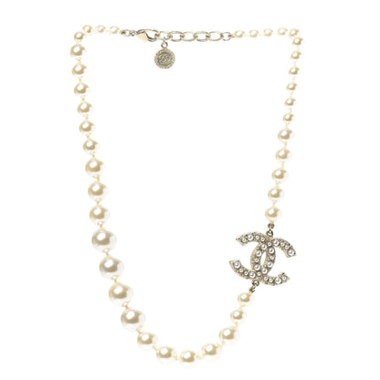 Chanel Graduated Pearl CC Short Necklace Gold 3 of 5