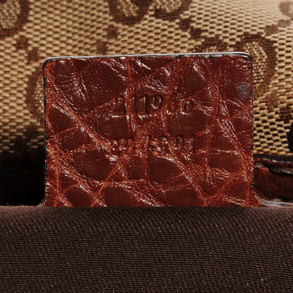 Gucci Monogram Medium Jockey Hobo Brown 7 of 7