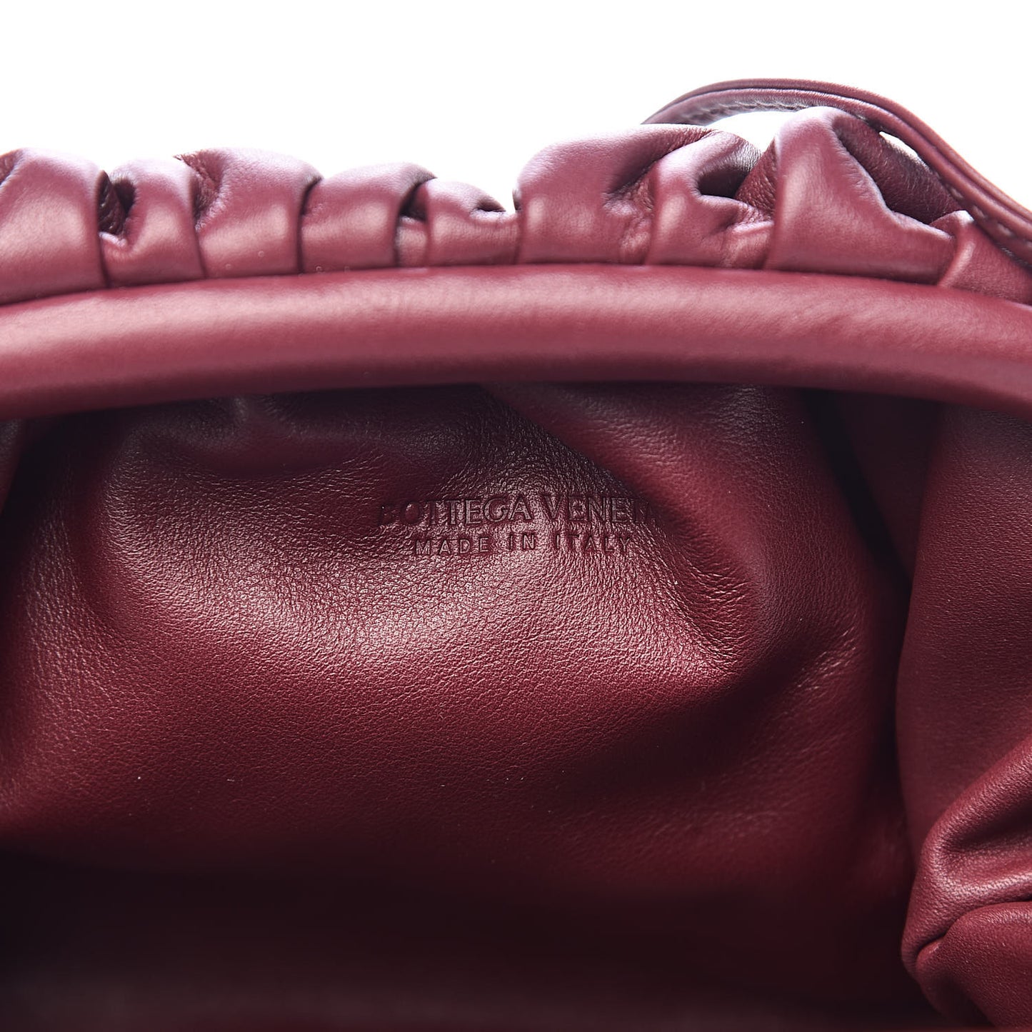 Butter Calfskin The Mini Pouch Bordeaux