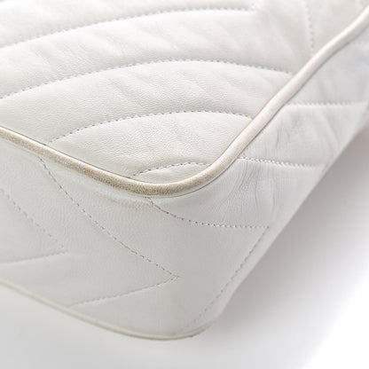 Chanel Lambskin Chevron Tassel Camera Case White 14 of 18