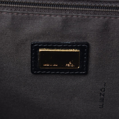 Fendi Vitello Naplak Large Convertible Baguette Black 7 of 8