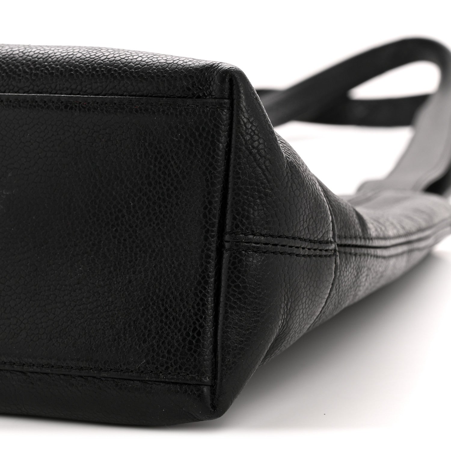 Chanel Caviar Logo Shoulder Bag Black 10 of 15