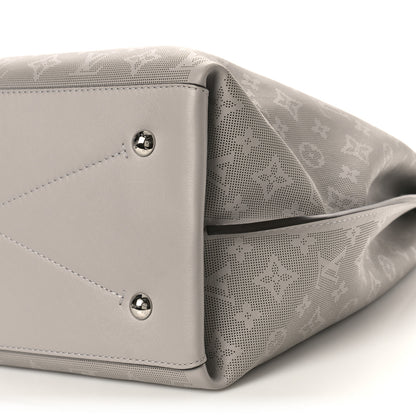 Louis Vuitton Reverse Mahina Carmel Hobo Gris Souris Gray 8 of 8