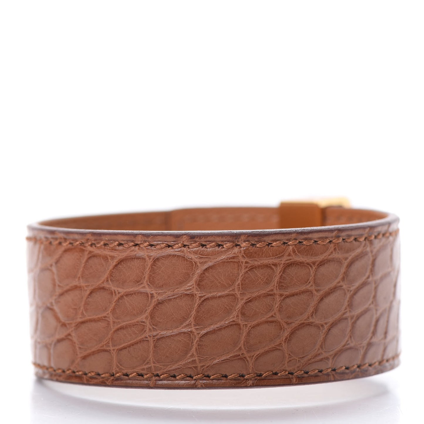 Matte Alligator Collier de Chien CDC 24 Bracelet T3 Gold